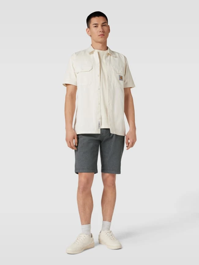 Redefined Rebel Bermudas Mit Stoffgürtel Modell 'NEBRASKA' - Anthrazit 1 Redefined Rebel Bermudas Mit Stoffgürtel Modell 'NEBRASKA' - Anthrazit