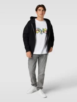 PEQUS Sweatjacke Aus Baumwolle Mit Reißverschluss - Schwarz