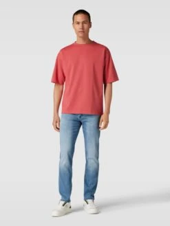 BOSS Straight Fit Jeans Im 5-Pocket-Design Modell 'Delaware' - Hellblau