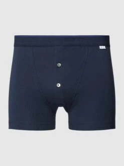 Schiesser Trunks Mit Label-Detail Modell 'REVIVAL' - Dunkelblau