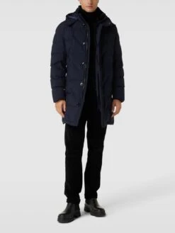 HECHTER PARIS Daunenmantel Mit Abnehmbarer Kapuze - Marineblau